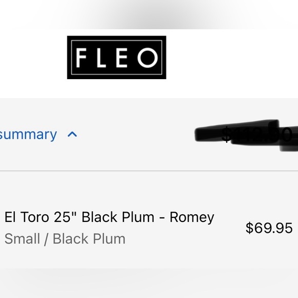 FLEO El Toro Black Plum 25” Leggings - Picture 2 of 2